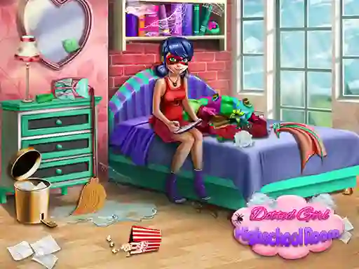 Igra Dotted Girl: Highschool room online