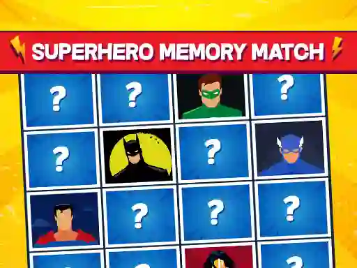 Igra Superhero Memory Match online