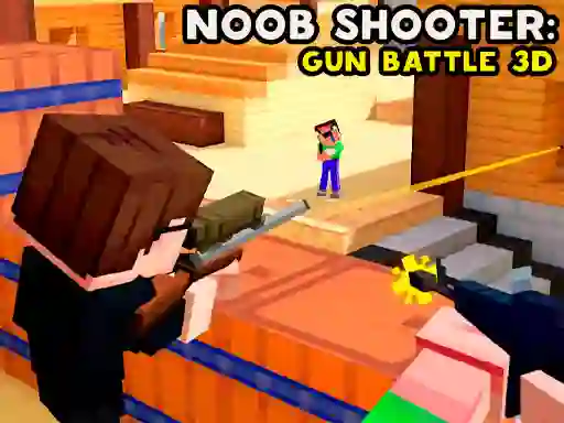 Igra Noob Shooter: Gun Battle 3D online