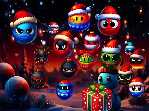 Igra Christmas Rush : Red and Friend Balls online