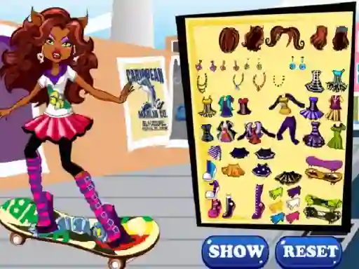 Igra Clawdeen skates online
