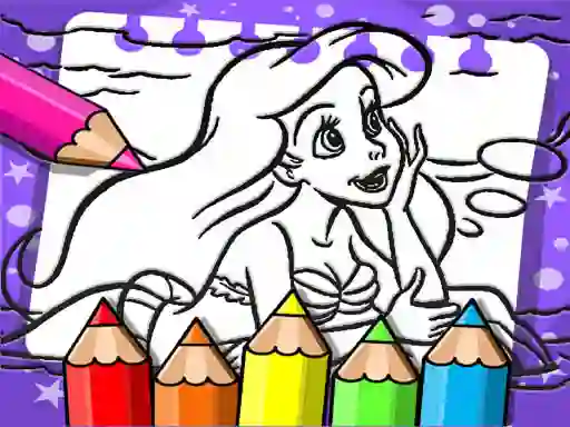 Igra Ariel The Mermaid Coloring Book online