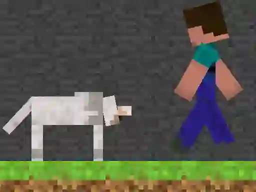 Igra Steve and Wolf online