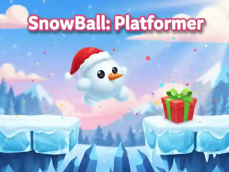 Igra SnowBall: Platformer online