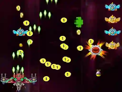 Igra Space Attack Chicken Invaders online