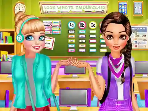 Igra  Modern Girls Collage Day online