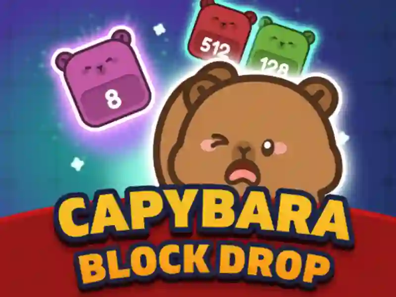Igra Capybara Block Drop online