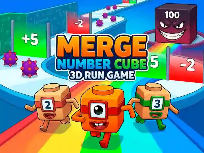 Igra Merge Number Cube 3d Run Game online