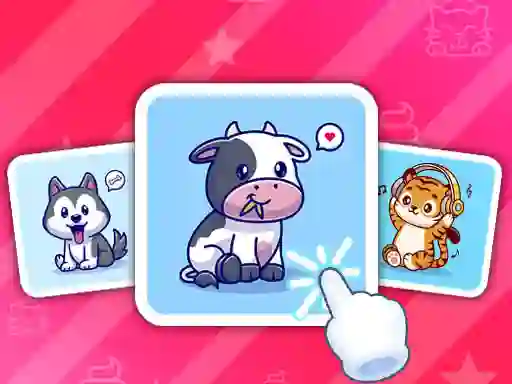 Igra Cute Animal Cards online