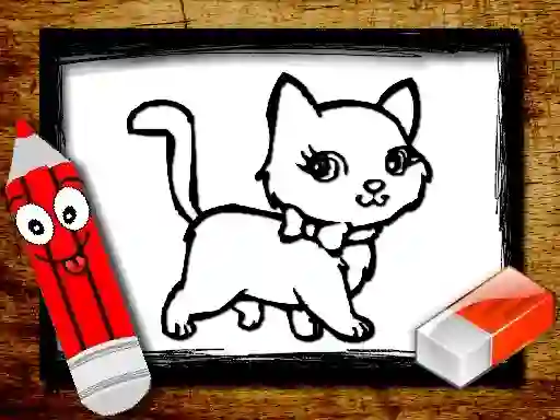 Igra Back to School: Animals Coloring Book online