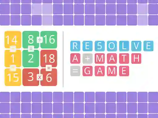 Igra Resolve a math game online