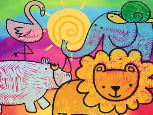 Igra Little Animals Coloring online