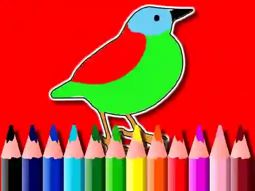 Igra Back To School: Birds Coloring Book online