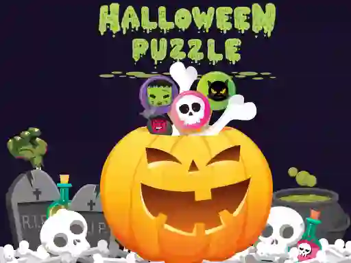 Igra Halloween Puzzle online