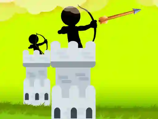 Igra Stickman Archer Castle online