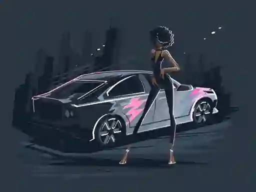 Igra Old and New Cars Coloring online