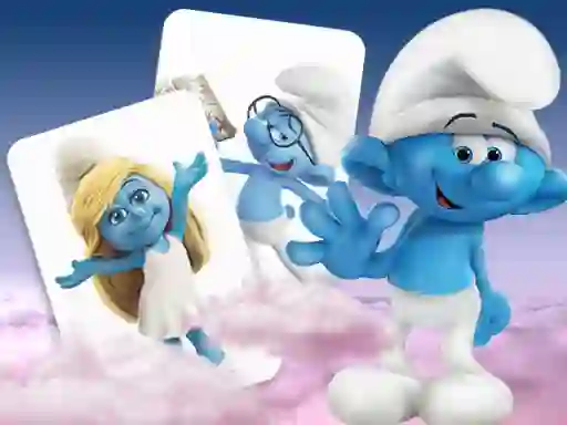 Igra Smurfs memory card Match online