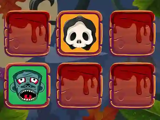 Igra Halloween Faces Memory online