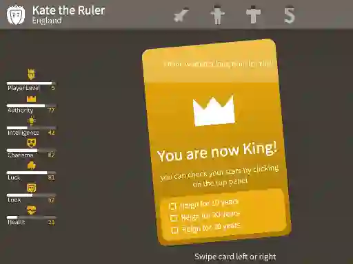Igra Kings Card Decisions online