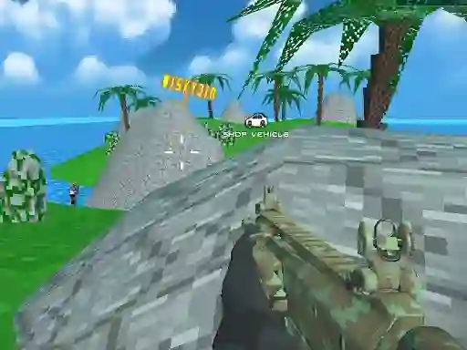 Igra Blocky Combat SWAT Desert Storm Zombie online
