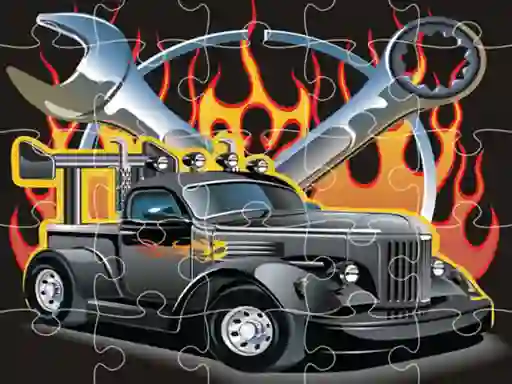 Igra Hot Rod Jigsaw online