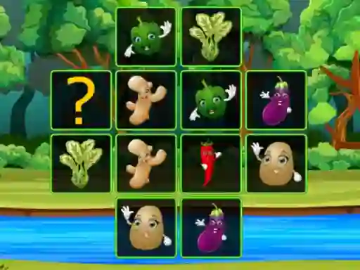 Igra Vegetable Cards Match online