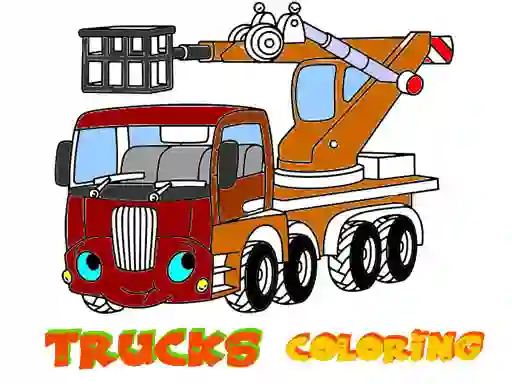 Igra Funny Trucks Coloring online