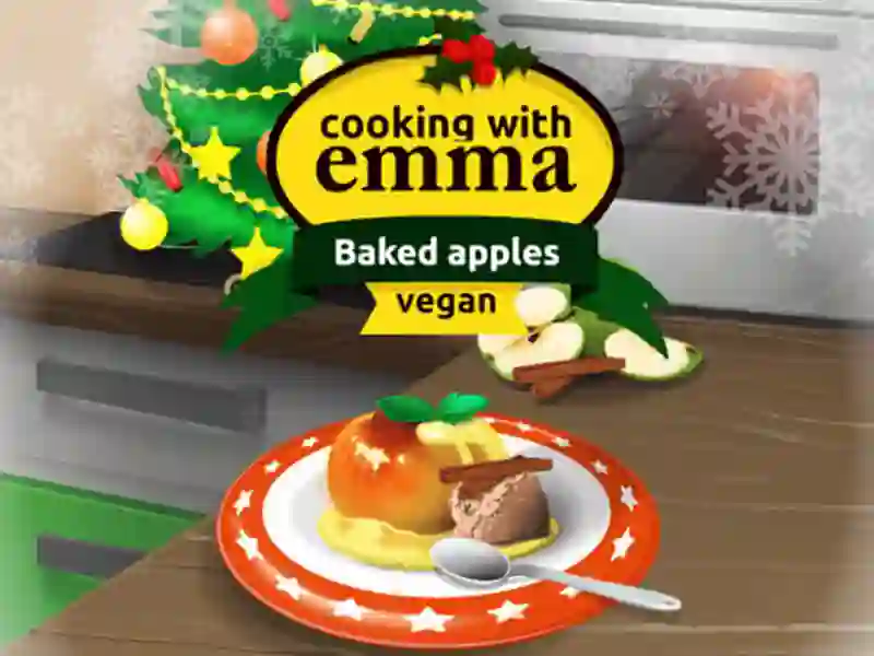 Igra Cooking with Emma Baked Apples vegan online