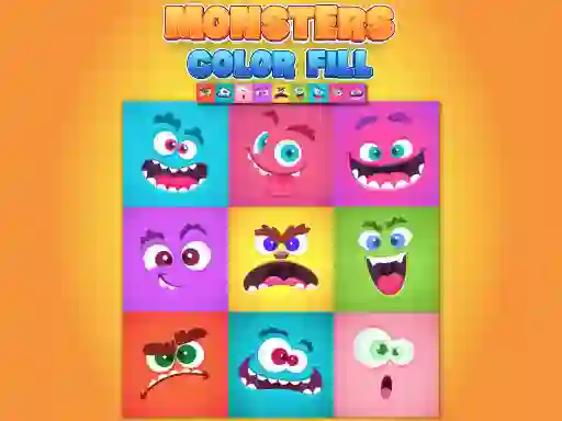 Igra Monsters Color Fill online