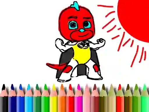 Igra Back To School: Mask Boy Coloring online