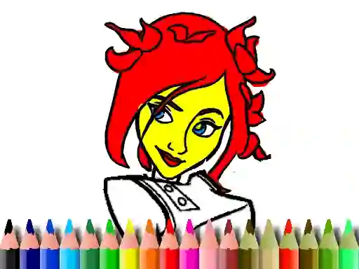 Igra Back To School: Cute Girl Coloring online
