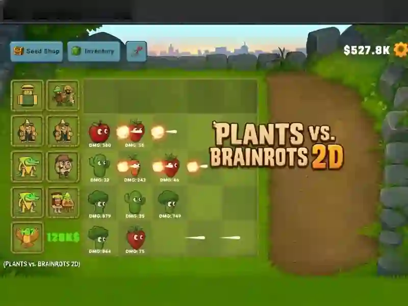 Igra Plants vs Brainrots 2D online