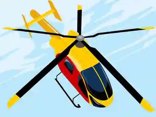 Igra Dangerous Helicopter Jigsaw online