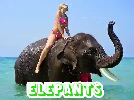 Igra Elephants Puzzle online