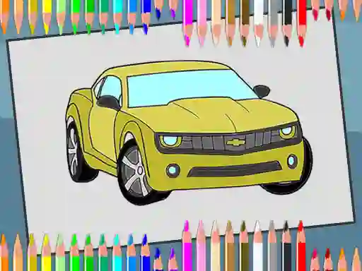 Igra American Cars Coloring Book online