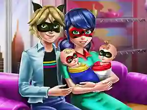 Igra Dotted Girl Family Day online