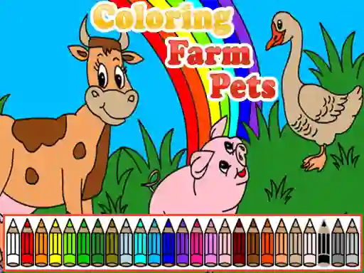 Igra Coloring Farm Pets online
