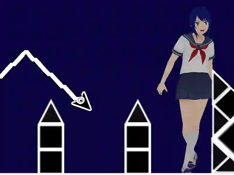 Igra Space Geometry Dash Waves online