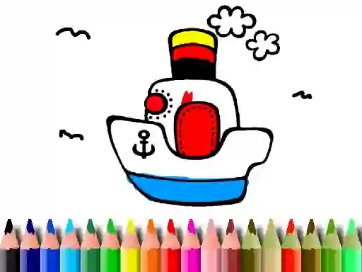 Igra Back to School: Boat Coloring online