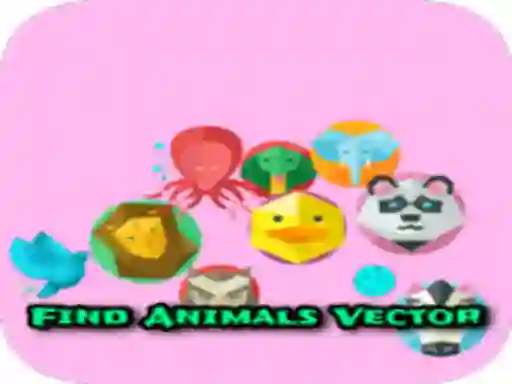Igra Find Animals Vector online