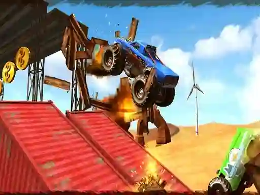 Igra Monster Truck Impossible Track Plane Simulator online