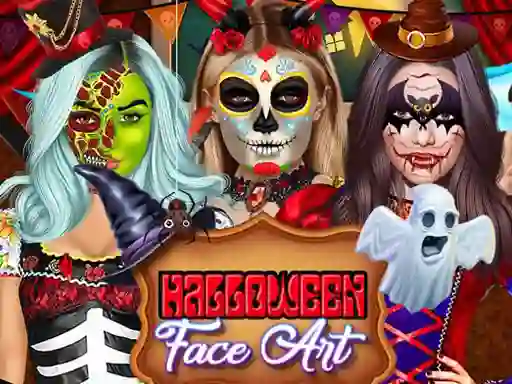 Igra Kylie Jenner Halloween Face Art online