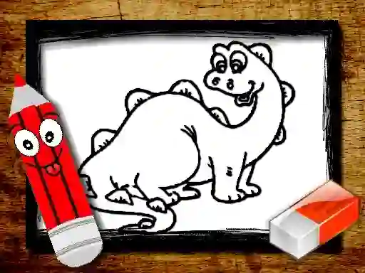 Igra Back To School: Dinosaur Coloring Book online