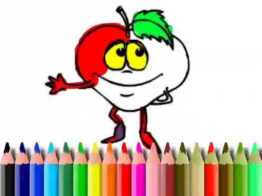 Igra Back To School: Fruits Coloring online