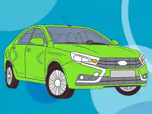 Igra Russian Cars Coloring Book online