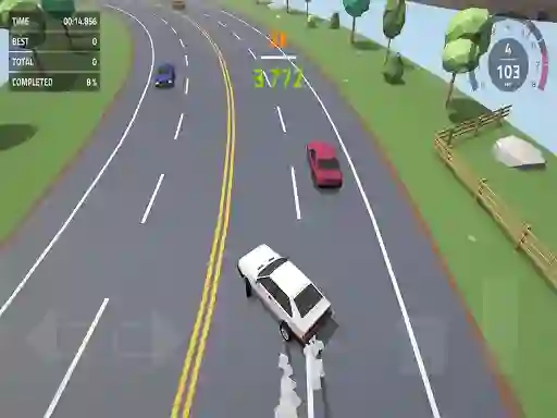 Igra Polygon Drift: Endless Traffic Racing online
