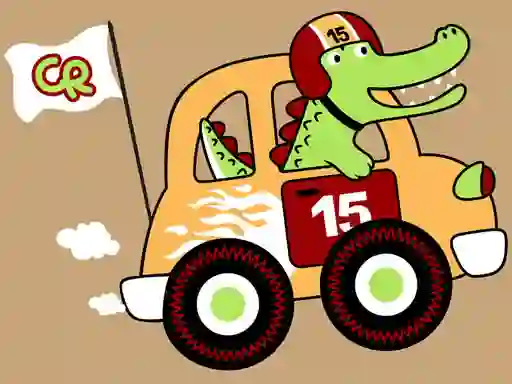 Igra Fast Racing Cars Coloring online