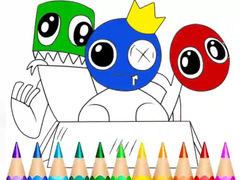 Igra Rainbow Friends Coloring Book online
