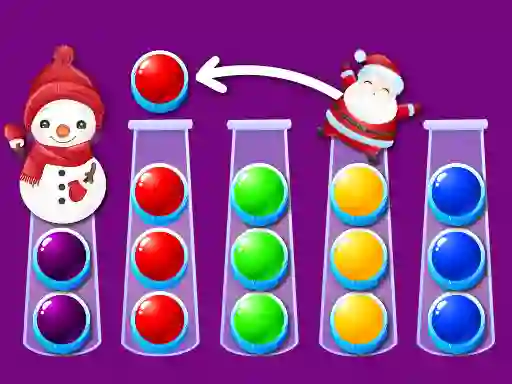 Igra Ball Sort Xmas online