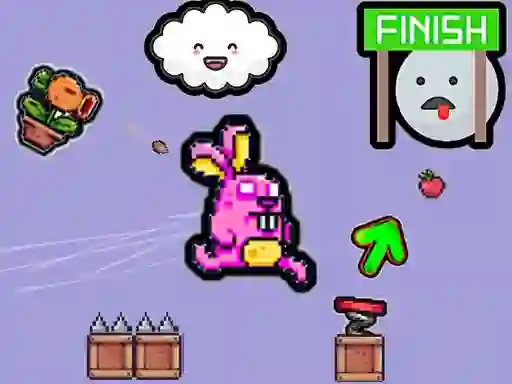 Igra Cute Rabbit's Challenging Adventure online